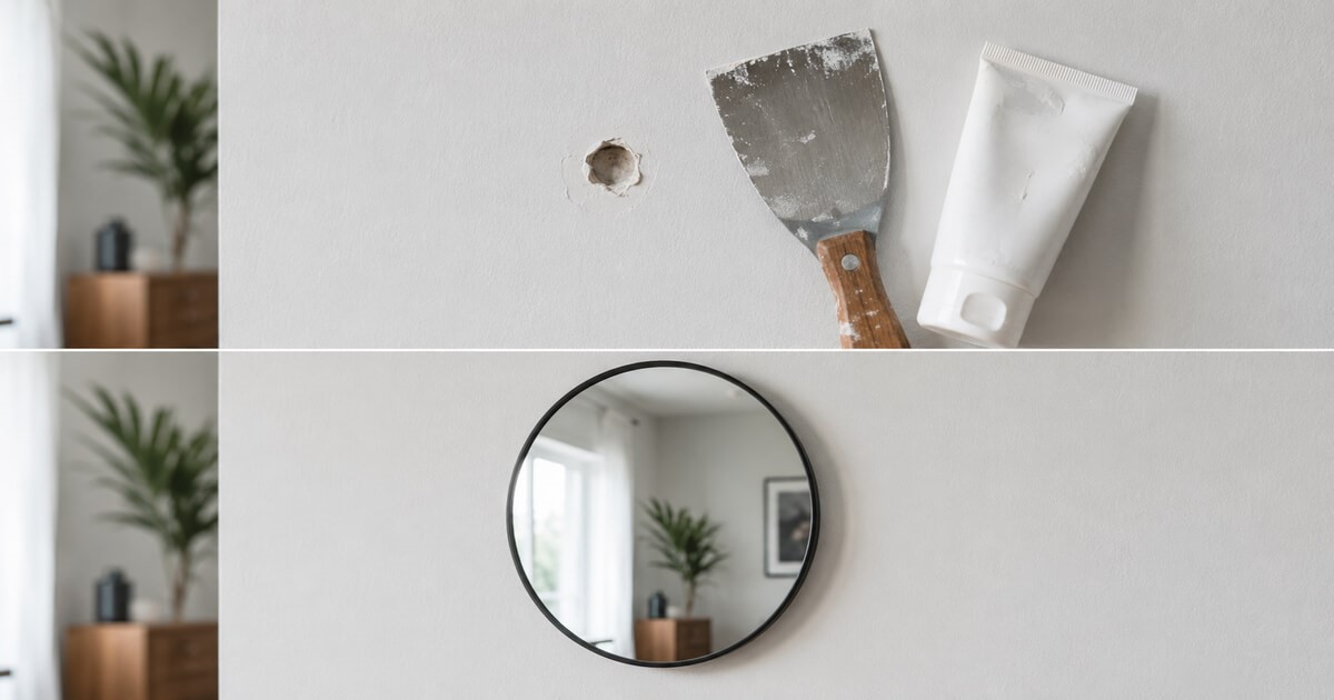 🕳️ Cacher un trou dans un mur : réparer durablement ou camoufler rapidement