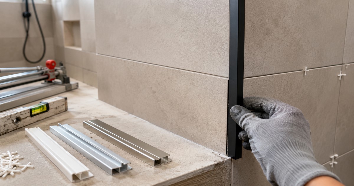 Baguette finition carrelage : laquelle choisir et comment la poser ?